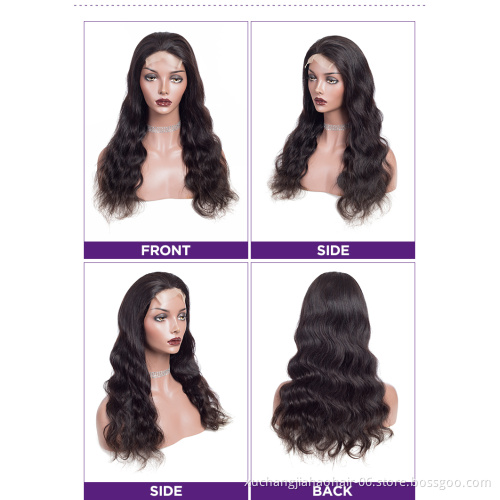 Full Cuticle Brazilian Virgin Hair Glueless HD Full Lace Wig with baby hair,100% virgin human hair full lace wig for black women